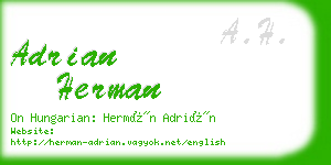 adrian herman business card